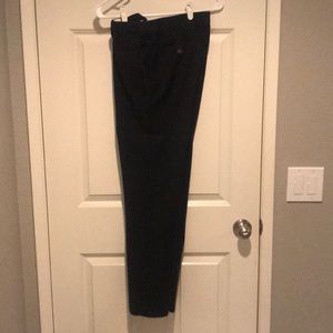 D&G black tuxedo pants w/grey stripes